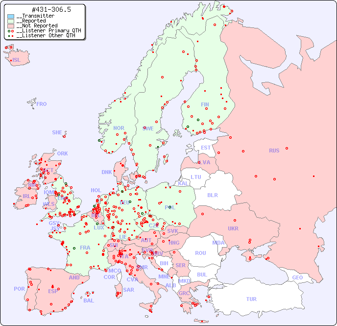 __European Reception Map for #431-306.5