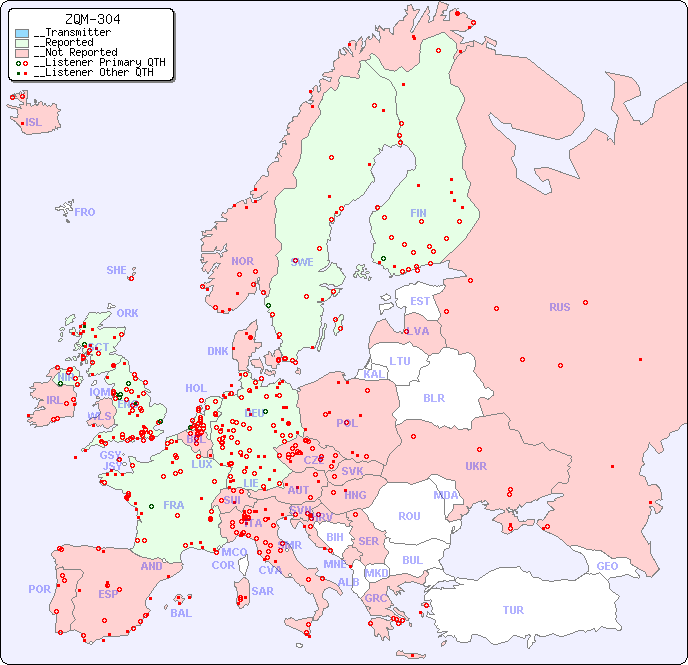__European Reception Map for ZQM-304