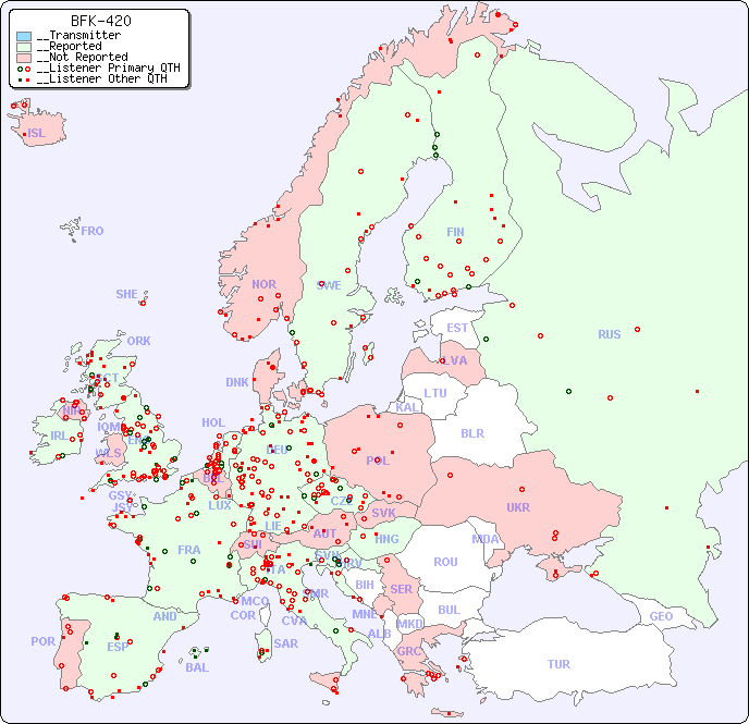 __European Reception Map for BFK-420