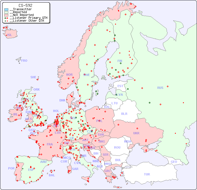 __European Reception Map for CS-592