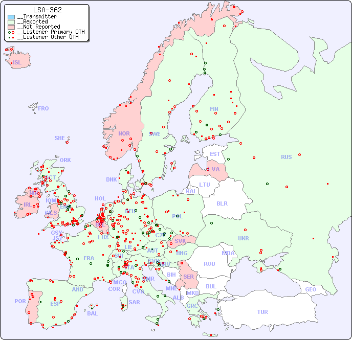 __European Reception Map for LSA-362