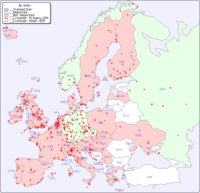 __European Reception Map for N-440