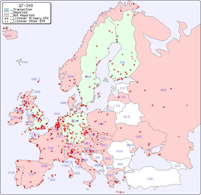 __European Reception Map for QT-348
