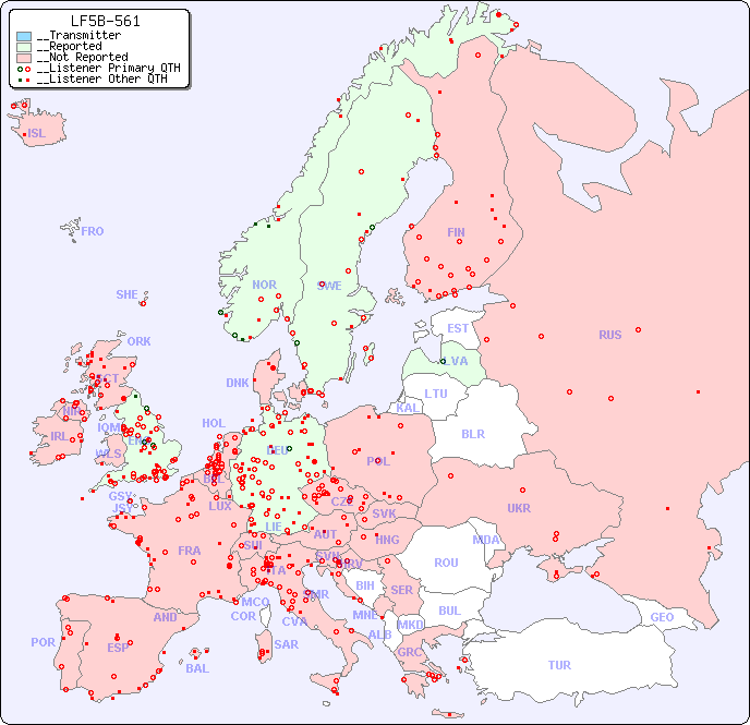 __European Reception Map for LF5B-561