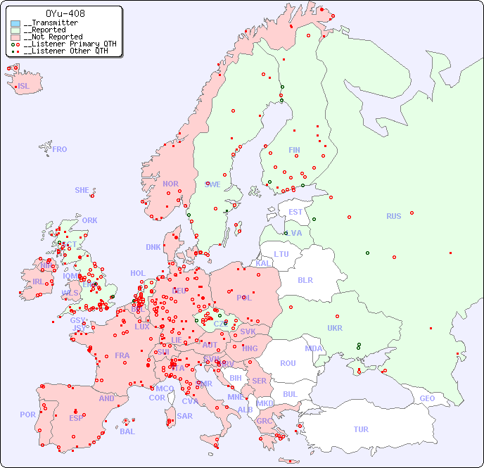 __European Reception Map for OYu-408