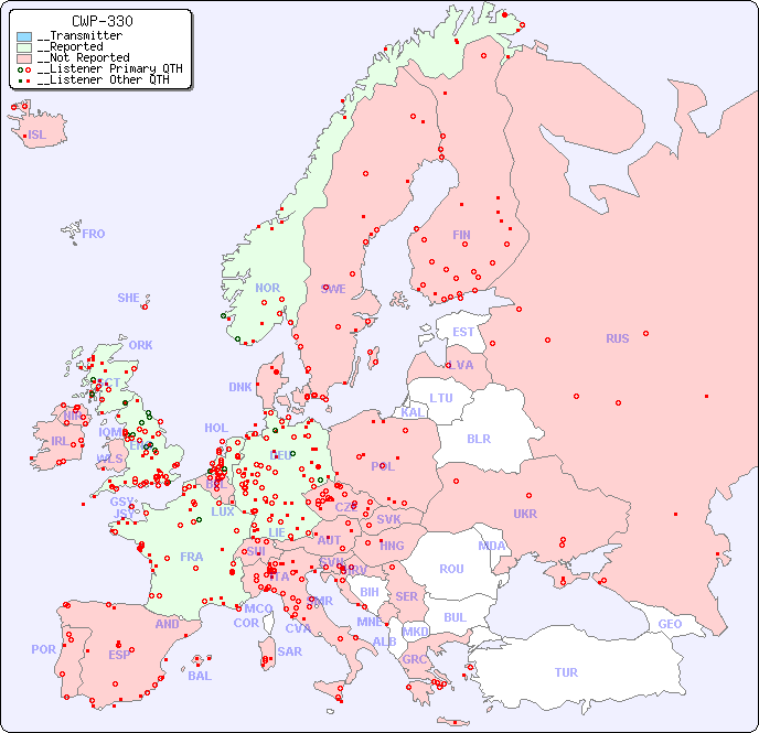 __European Reception Map for CWP-330