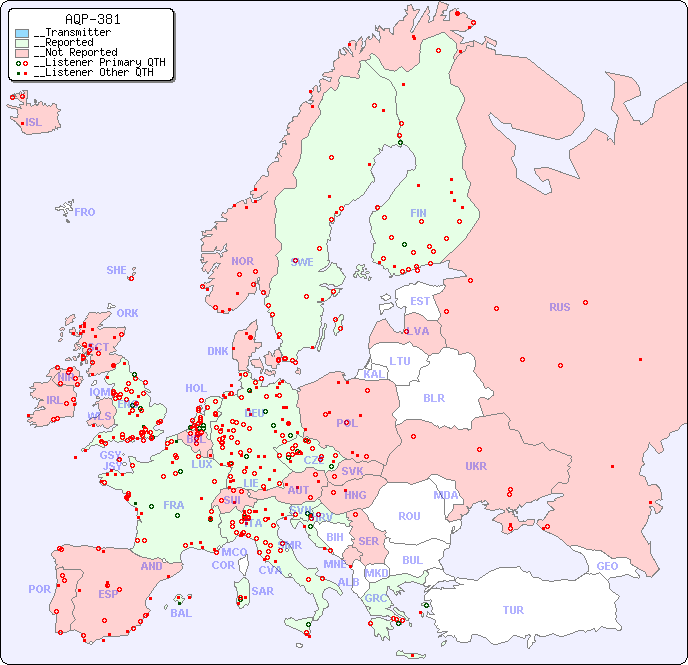 __European Reception Map for AQP-381