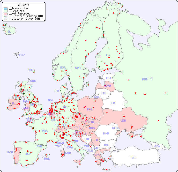 __European Reception Map for SE-397
