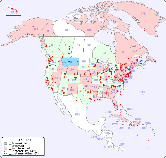 __North American Reception Map for HTN-320