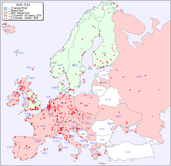 __European Reception Map for AKB-534