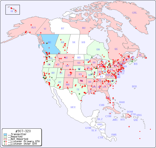 __North American Reception Map for #907-320