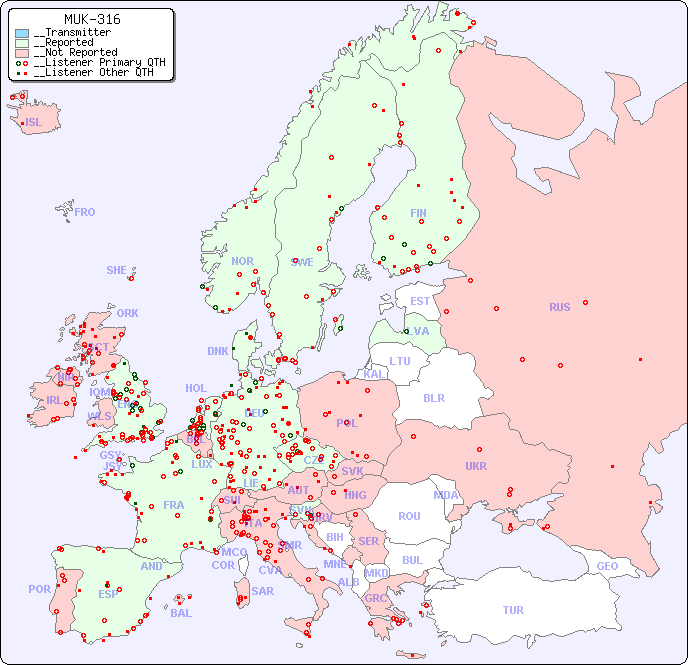 __European Reception Map for MUK-316