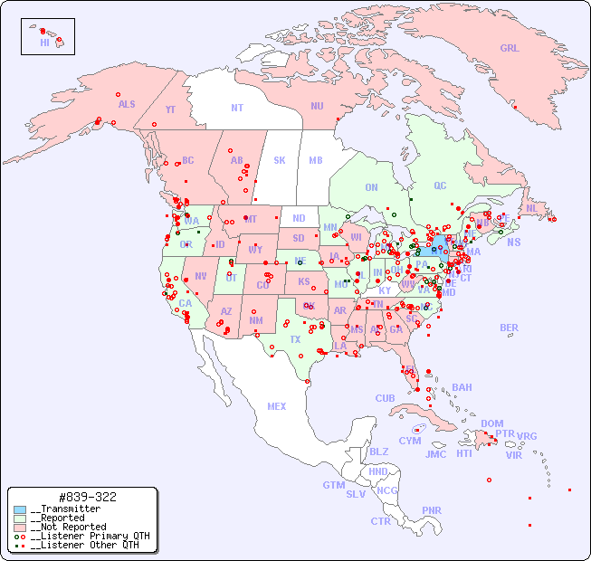 __North American Reception Map for #839-322