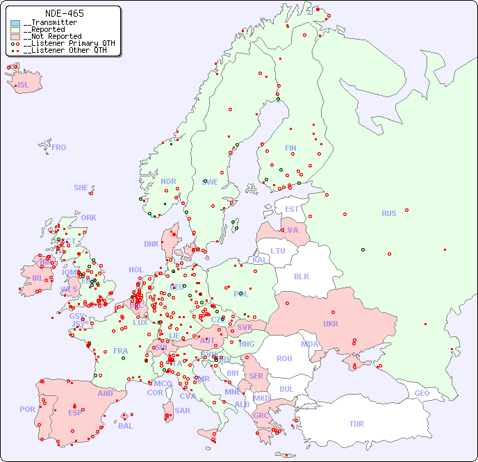 __European Reception Map for NDE-465