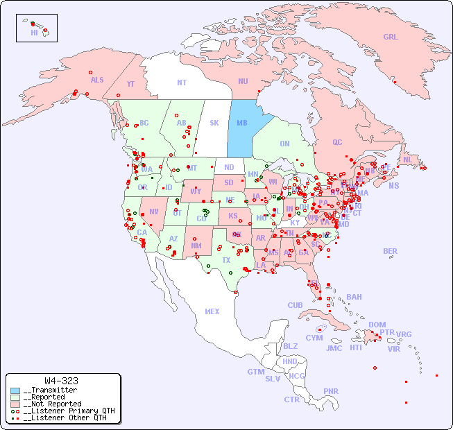 __North American Reception Map for W4-323