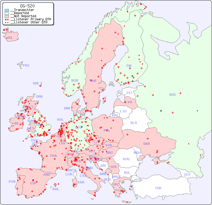 __European Reception Map for OG-520