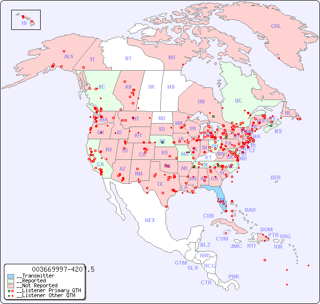 __North American Reception Map for 003669997-4207.5