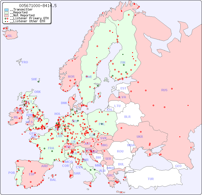 __European Reception Map for 005671000-8414.5