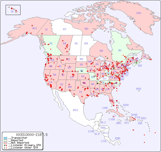 __North American Reception Map for 003313000-2187.5