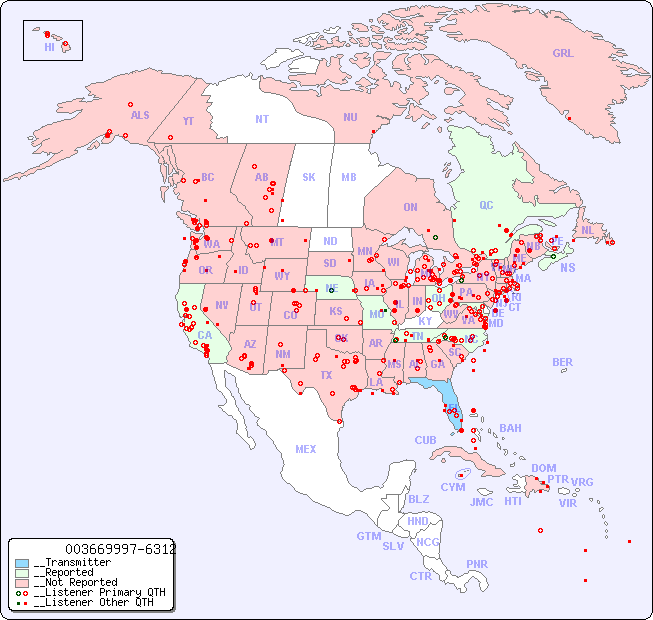 __North American Reception Map for 003669997-6312