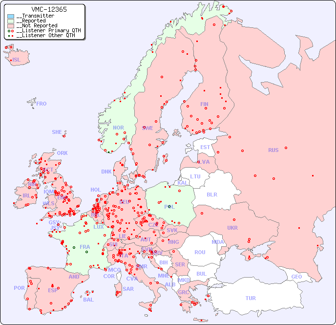 __European Reception Map for VMC-12365