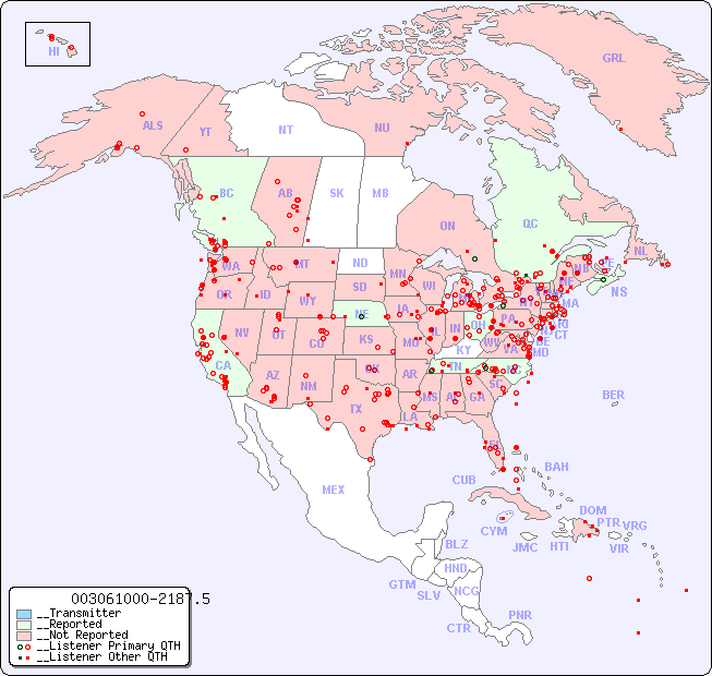 __North American Reception Map for 003061000-2187.5
