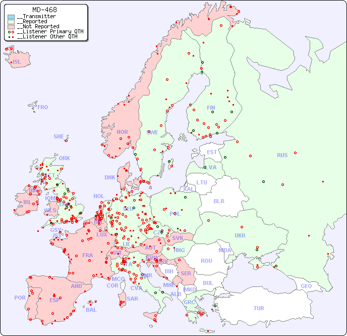 __European Reception Map for MD-468