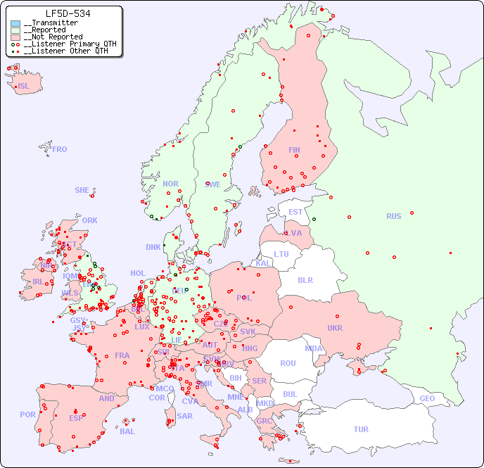 __European Reception Map for LF5D-534