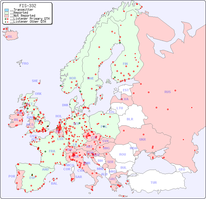 __European Reception Map for FIS-332