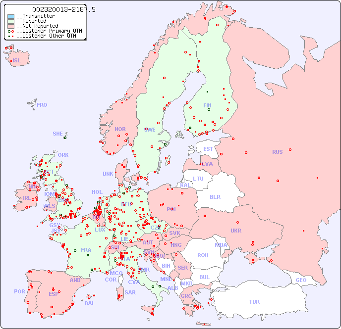 __European Reception Map for 002320013-2187.5