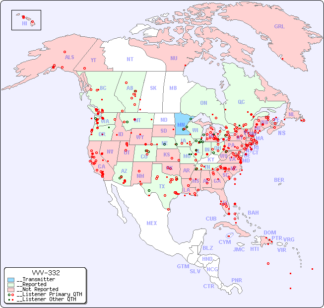 __North American Reception Map for VVV-332