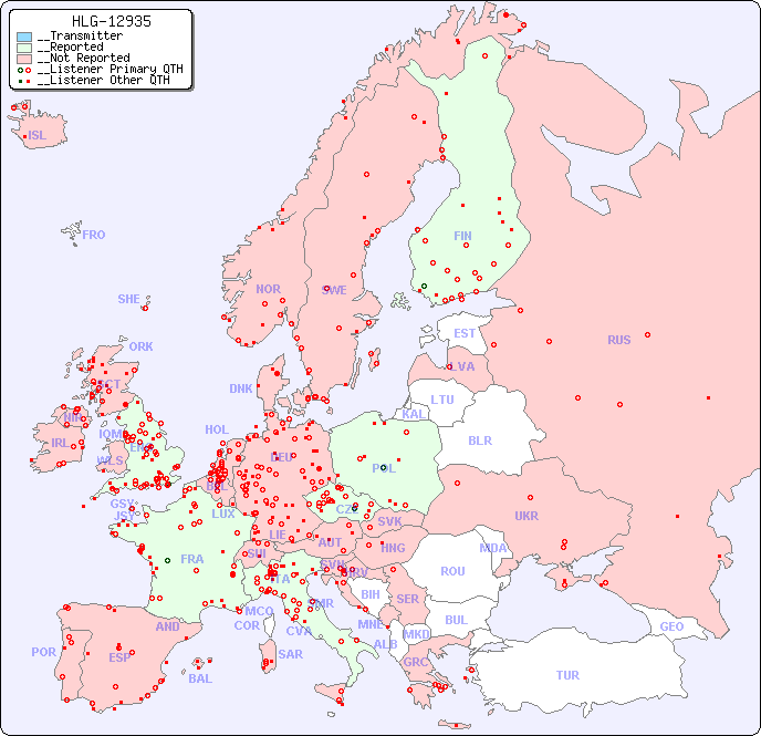 __European Reception Map for HLG-12935