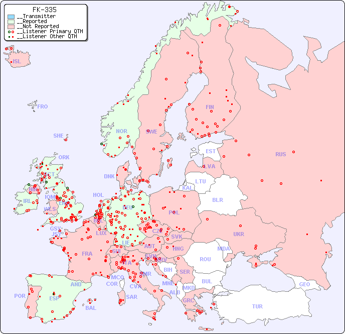 __European Reception Map for FK-335