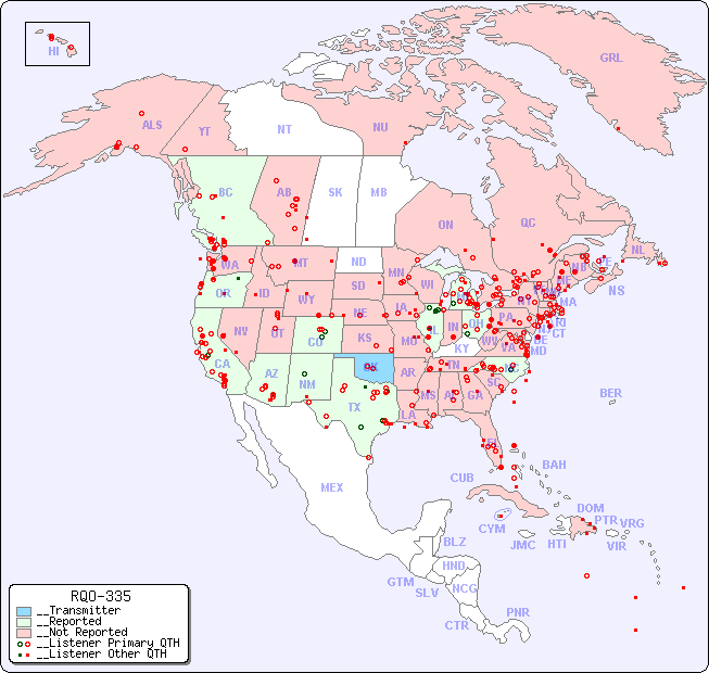 __North American Reception Map for RQO-335