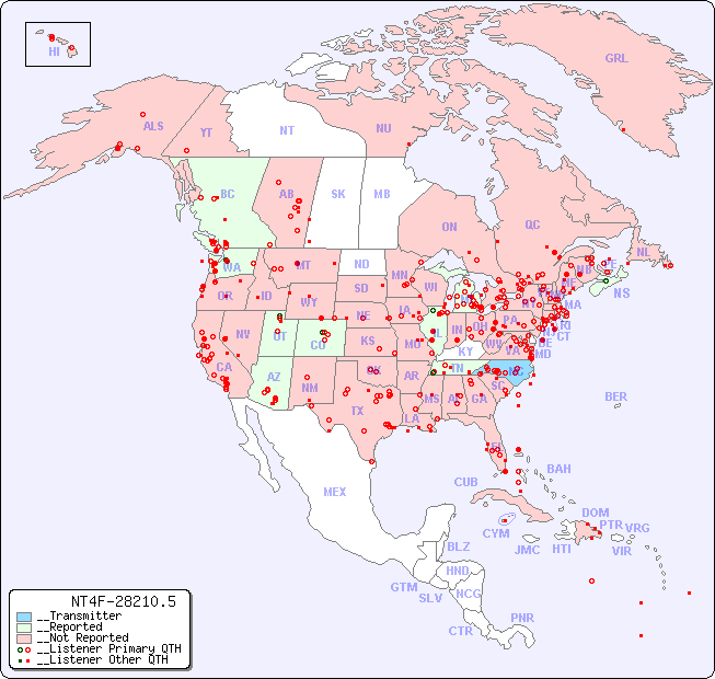 __North American Reception Map for NT4F-28210.5