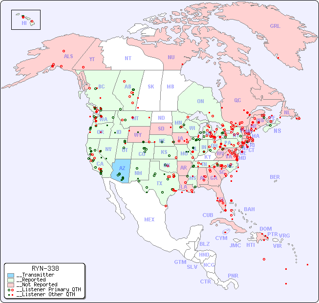 __North American Reception Map for RYN-338