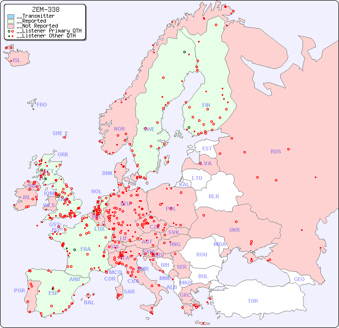 __European Reception Map for ZEM-338