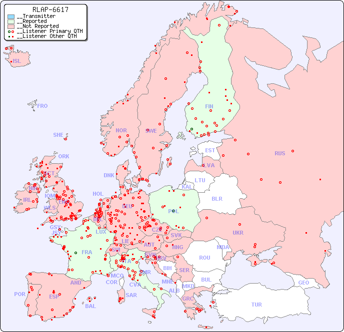 __European Reception Map for RLAP-6617