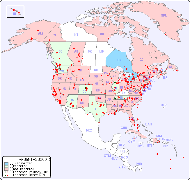 __North American Reception Map for VA3GMT-28200.5
