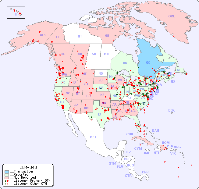 __North American Reception Map for ZBM-343