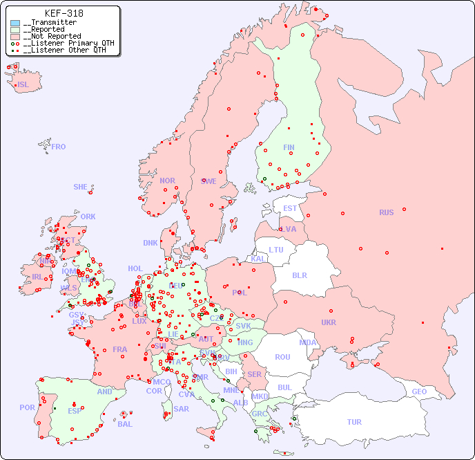 __European Reception Map for KEF-318