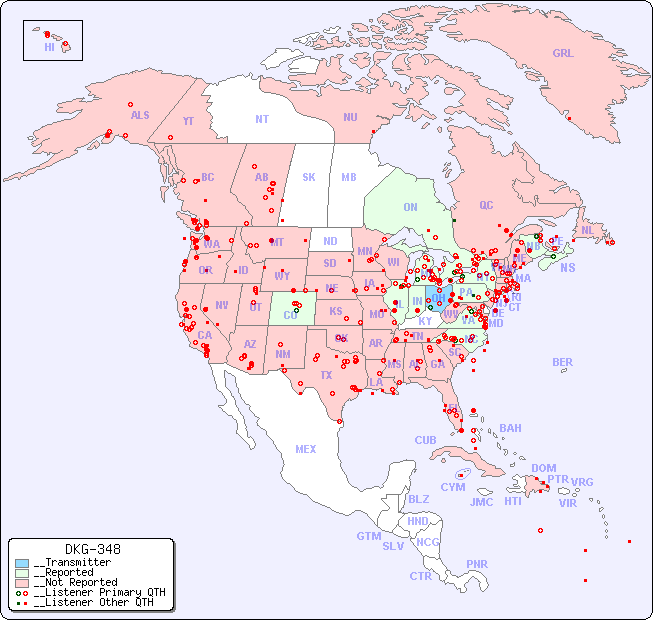 __North American Reception Map for DKG-348