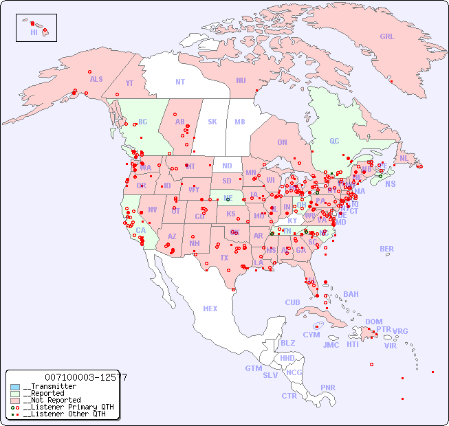 __North American Reception Map for 007100003-12577