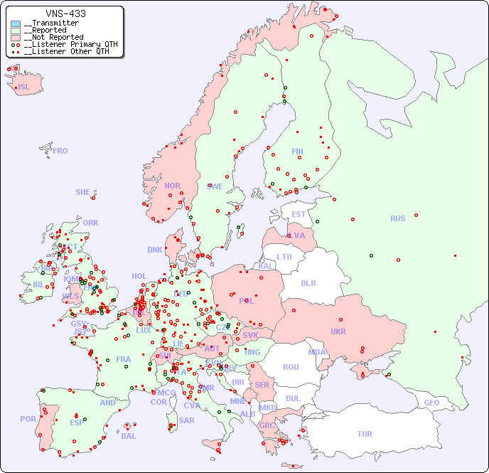 __European Reception Map for VNS-433