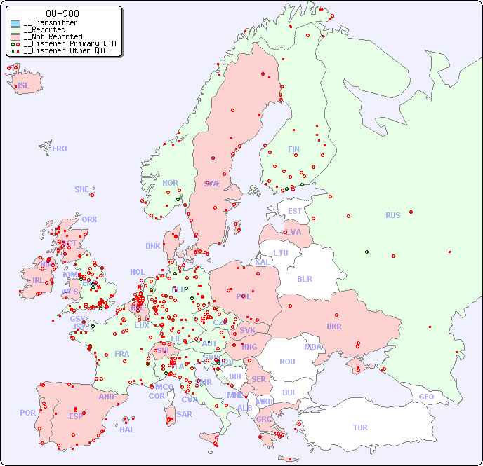 __European Reception Map for OU-988
