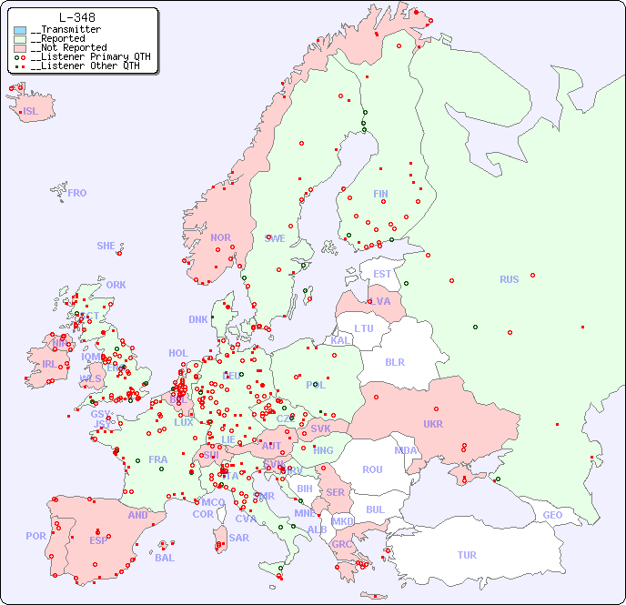 __European Reception Map for L-348