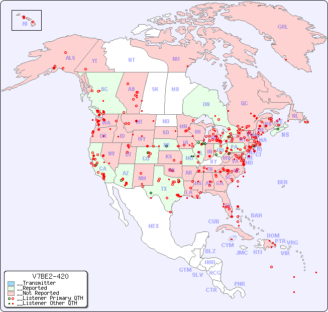 __North American Reception Map for V7BE2-420