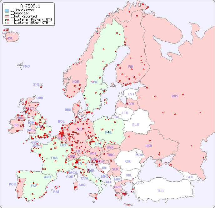 __European Reception Map for A-7509.1