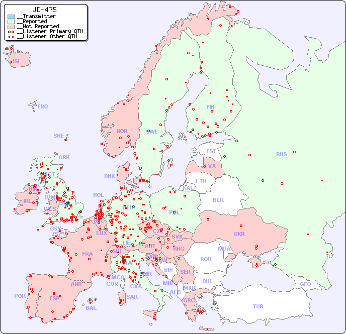 __European Reception Map for JD-475