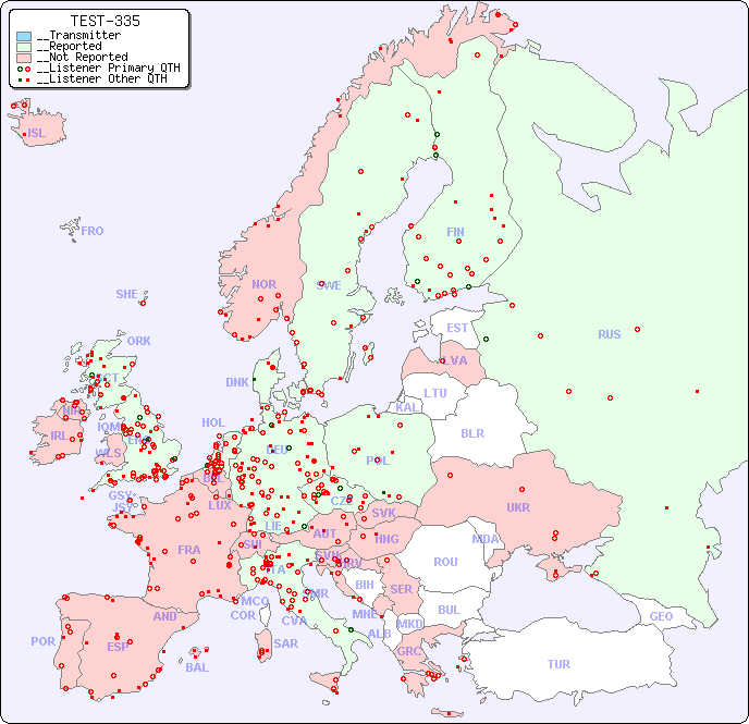 __European Reception Map for TEST-335